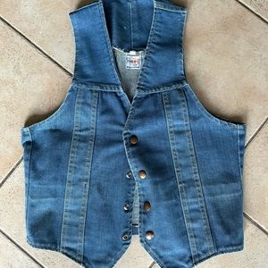 gwg made in canada vintage denim vest